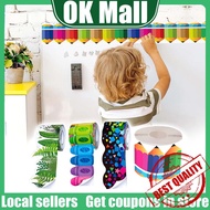 Wavy Border Trim Sticker/Rolled Bulletin Trim/Classroom Decors Self-Adhesive/Colorful Dot Board Deco