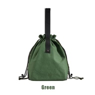 Tas Bekal Makanan Tali Serut Kanvas Lunch Pouch Bag Tas Bekal Bento Anak Kantor Remaja