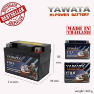 [ แบตแท้ ] แบตเตอรี่มอเตอร์ไซด์ YAWATA Battery YTX5 YBZ5 12V 5Ah แบตมอไซ
