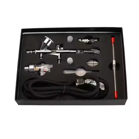 Professional gravity feed double action mini 9cc spray gun set spray painting Gundam makeup manicure