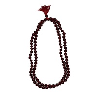 Satvik Wooden Red Beads Mala For Puja, Prayer, Japmala, 108 Beads Mala