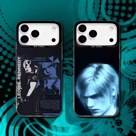 R-Resident E-Evil 4 Remake Leon For iPhone 17,16,15,14,13,12,11,X,8,7,Pro,Max,Plus,SE4,Air,Mini Dura