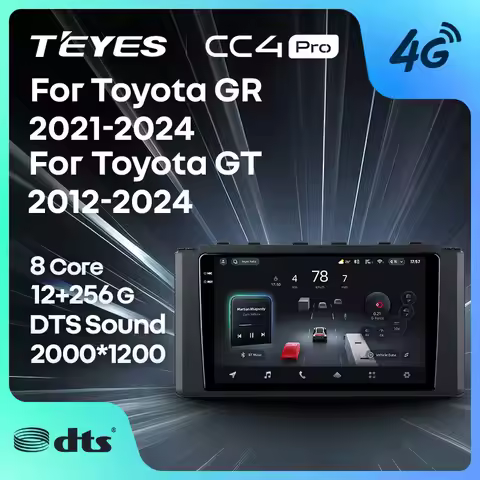 TEYES CC4 PRO For Toyota GR 86 ZN8 2021 - 2024 GT 86 ZN6 2012 - 2024 CarPlay Android Auto 2DIN Autor