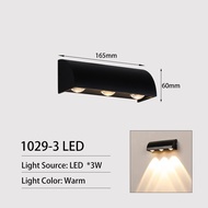 JoollySun Wall Light Modern Outdoor Lighing House Decor for Garden Yard Fence Decoration Lighting La