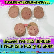 Beef Patties Bavari Daging Burger Frozen Premium Halal Isi 6 Pcs