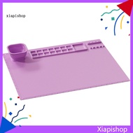 XPS Durable Painting Mat Foldable Silicone Painting Mat with Water Cup Holder 14 Wells Washable Art Supplies for Kids and Diy Painting