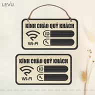 LEVU TW02 wifi information board decorates modern milk tea cafes
