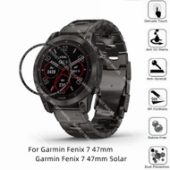 Garmin Fenix 7 47mm / Garmin Fenix 7 47mm Solar FULL Coverage Black Film Tempered Glass or Screen Pr