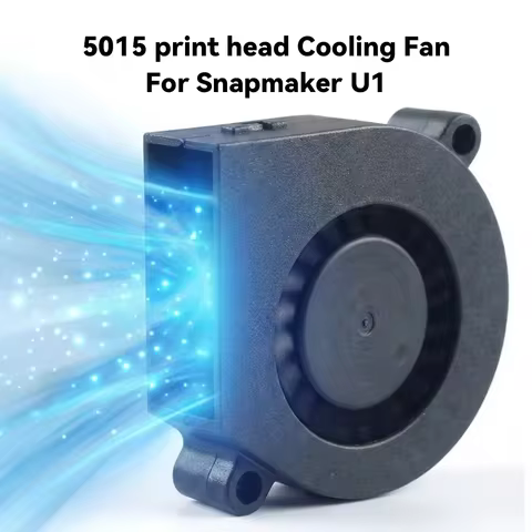 For Snapmaker U1 24V 5015 Print Head Cooling Fan Upgraded Fan Smooth Operation For 3D Printer Access