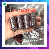 [ 2 pieces ] POWER CAPACITOR 400V 150UF Size: 18x36mm SAMYOUNG (400V150UF 150UF400V 150UF 400V) genu
