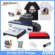 💯A3 DTF Printer For Epson R1390 Directly Heat Transfer Print For Hoodies Textile Fabric DTF Printer  Tshirt Printer Mach