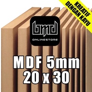 Papan Kayu MDF Tebal 5mm Ukuran (20x30)cm