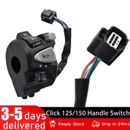 Domino Universal Motorcycle Handle Switch For Honda Click with Pssing Light Hazard Light PLug and pl