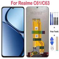 IPS LCD For Realme C61 LCD For Realme C63 Display Screen Digitizer Assembly Replacement For Realme N