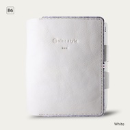 สมุดโน๊ต ปกหนังวัวแท้ สลักชื่อได้ แบบใช้ปากกาล็อค (Type-B) ขนาด B6