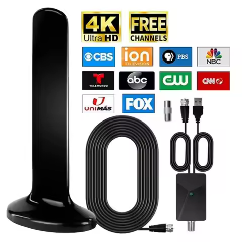 2026 Digital TV Antenna HDTV-T Terrestrial Indoor Outdoor Vertical Magnetic TV Antenna