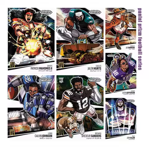 Panini Prizm Football Series Diy Homemade Jalen Hurts Josh Allen Justin Jefferson Patrick Mahomes Co