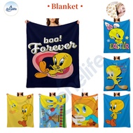 Tweety Bird Ultra-soft flannel warm blanket for home sofa bed office travel, machine washable