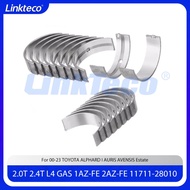 Engine part Crankshaft main & connecting rod bearing Fit 2.0 2.4 T L4 GAS 1AZ-FE 2AZ-FE For  00-23 2