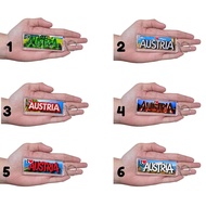 Rectangle Keychain Souvenir - I love Austria Design