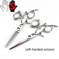 6.0-inch 720 rotating handle, bright left-handed scissors, flat scissors, left-handed scissors LZACH