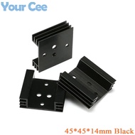 5pcs/1pc 45*45*14mm Heatsink 45X45X14mm Cooling FinRadiator Aluminum Heat Sink for TO3 TO-3 Transist