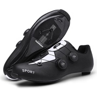[In stock] New Carbon Fiber Road Lock Shoes Outdoor Riding Lock Shoes Dynamic Mountain Bike Non-Lock Hard Wide Lightweight Carbon Fiber Bottom