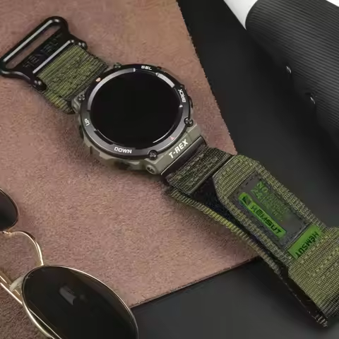 Jameker-Nylon Watch Band for Amazfit T-Rex 2, Replacement Straps for Amazfit T Rex Pro
