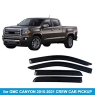 Suitable for Jimsi GMC CANYON 2015-2021 CREW CAB Rain Block Side Window Deflector Rain Eyebrow
