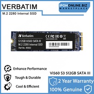 VERBATIM Vi560 S3 512GB SATA III M.2 2280 Internal SSD | Ipohonline