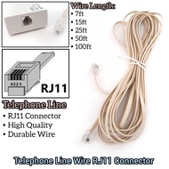 Telephone Line Wire Extension Cord RJ11 Connector For Household Electrical Telephone Line Connector