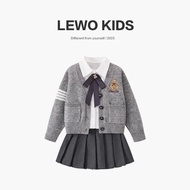 [Preppy Style jk Uniform] Girls Spring Clothes Preppy Style jk Uniform Suit Children's Dress Spring 