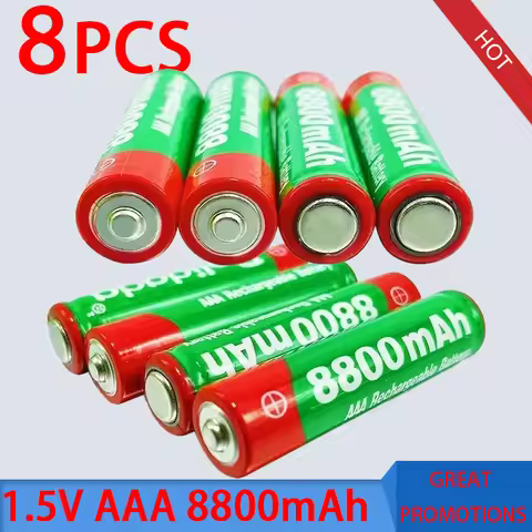 AAA Battery Rechargeable 1.5V AAA Battery 8800mAh AAA 1.5V New Alkaline Rechargeable Battery for LED