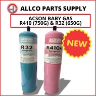 ACSON R32 MINI BABY GAS CYLINDER (650G), MINI BABY GAS CYLINDER R410 (750G)