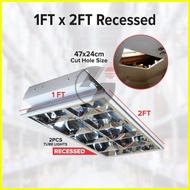 ➩ ∡ ➥ 【On Hand】High Quality Louver Housing with or without T8 LED Tube Light / Recessed & Mounted