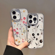 Small Flower Phone Case For ITEL A60 A60S  A70 A50 Crystal Diamond Soft TPU Clear Cover