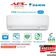 4 STARS Daikin Air Conditioner Inverter Aircond Inverter 2.5HP Aircon Penghawa Dingin Murah 冷气机 FTKF Series FTKF71C