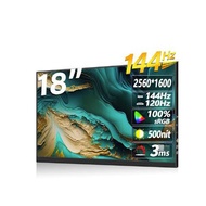 18 Inch 2.5K 144Hz Portable Monitor Freesync 99%DCI-P3 Display IPS Gaming Screen For PC Laptop Xbox 