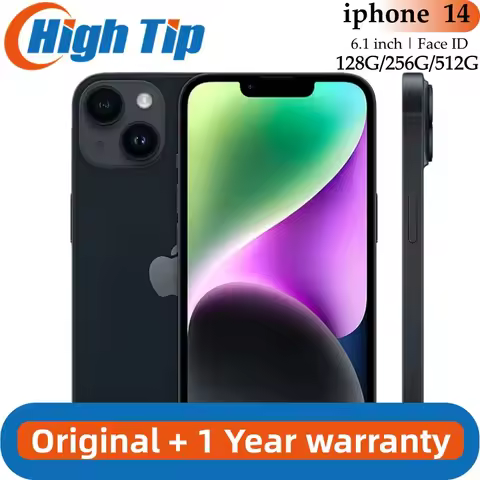 Apple iPhone 14 US version Dual eSIM 128/256/512GB ROM 6GB RAM 6.1" Genuine Super Retina OLED Face I