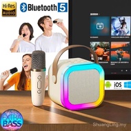 『Hot』K12 Bluetooth Speaker with Microphone Wireless Karaoke Speaker with MIC Bluetooth Soundbar for 