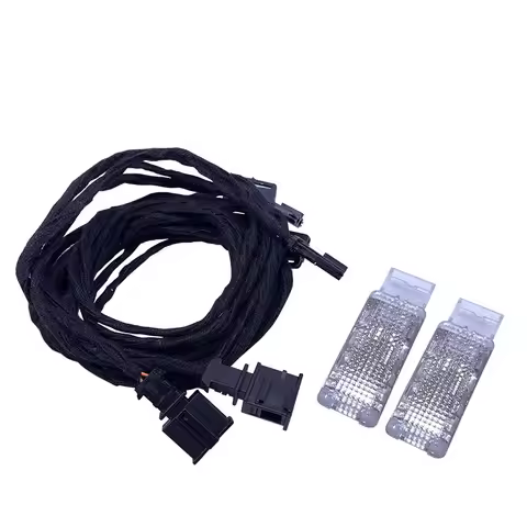 1Set of Footwell Light Footsteps Space Lamp & Cable For J etta Golf MK5 MK6 MK7 Passat B6 Tiguan Sha