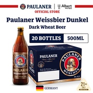 Paulaner Weissbier Dunkel - Dark Wheat Beer (20 x 500ml Bottles)