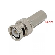 BNC RG59 Coaxial Connector RG-59 adapter for CCTV Camera