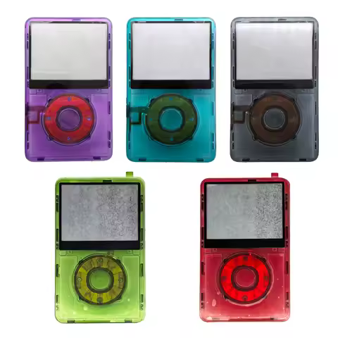 Transparent Clear Faceplate Housing Case Cover clickwheel button for iPod 5th 5.5Gen Video 30GB 60G 