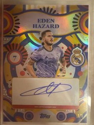 Eden Hazard auto 夏薩特 簽名  1/1  全球得一張