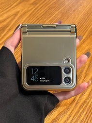 เคสโทรศัพท์ Samsung Z Flip4 Z Flip3 W23 Flip ป้องกันการตกหล่นแบบเต็มจอ 4 ชั้น ชุบโลหะ บางเฉียบ ดีไซน