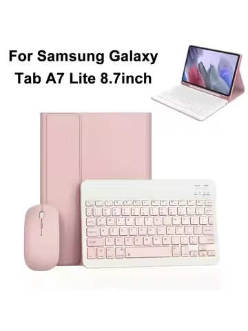 For Samsung Galaxy Tab A7 Lite 8.7 Inch Case, Detachable Keyboard Case for Tab A7 Lite SM-T220/T225/