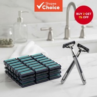 Men's Original Imported Manual Razor with Dual-Blade Head Anti-Scratch Protection