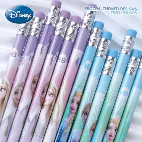 12Pcs Frozen Officially Licensed HB Pencils Drawing Pencils Writing Instruments Stationery Elsa Anna