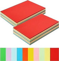 WOPPLXY 200 Pack Colorful Thick Paper Cardstock, 250GSM Thick Cardstock Paper, Multi Colored Card Stock Paper, 4x6 Colored Cardstock for DIY Craft Making, Cutting Paper, Scrapbooking, Party Decors